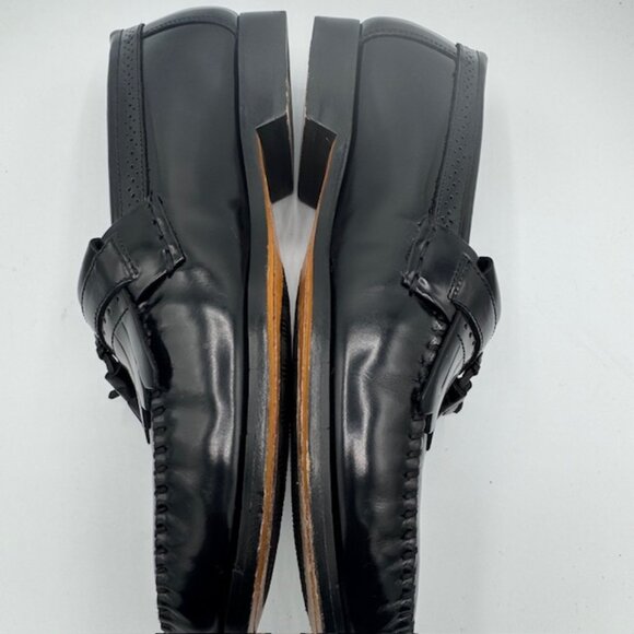 G.H. Bass & Co. Men's Black Leather Grammer Tassel Loafers Size 10.5D - Picture 6 of 7